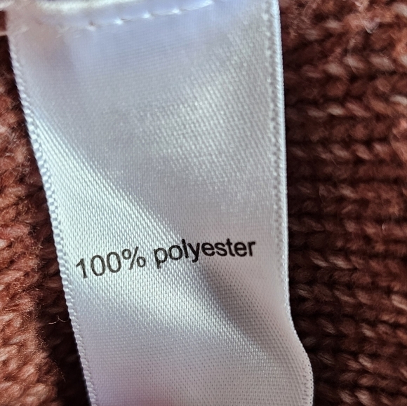 Maurices terracotta mock turtleneck cableknit side-slit sweater Size S - Picture 7 of 8